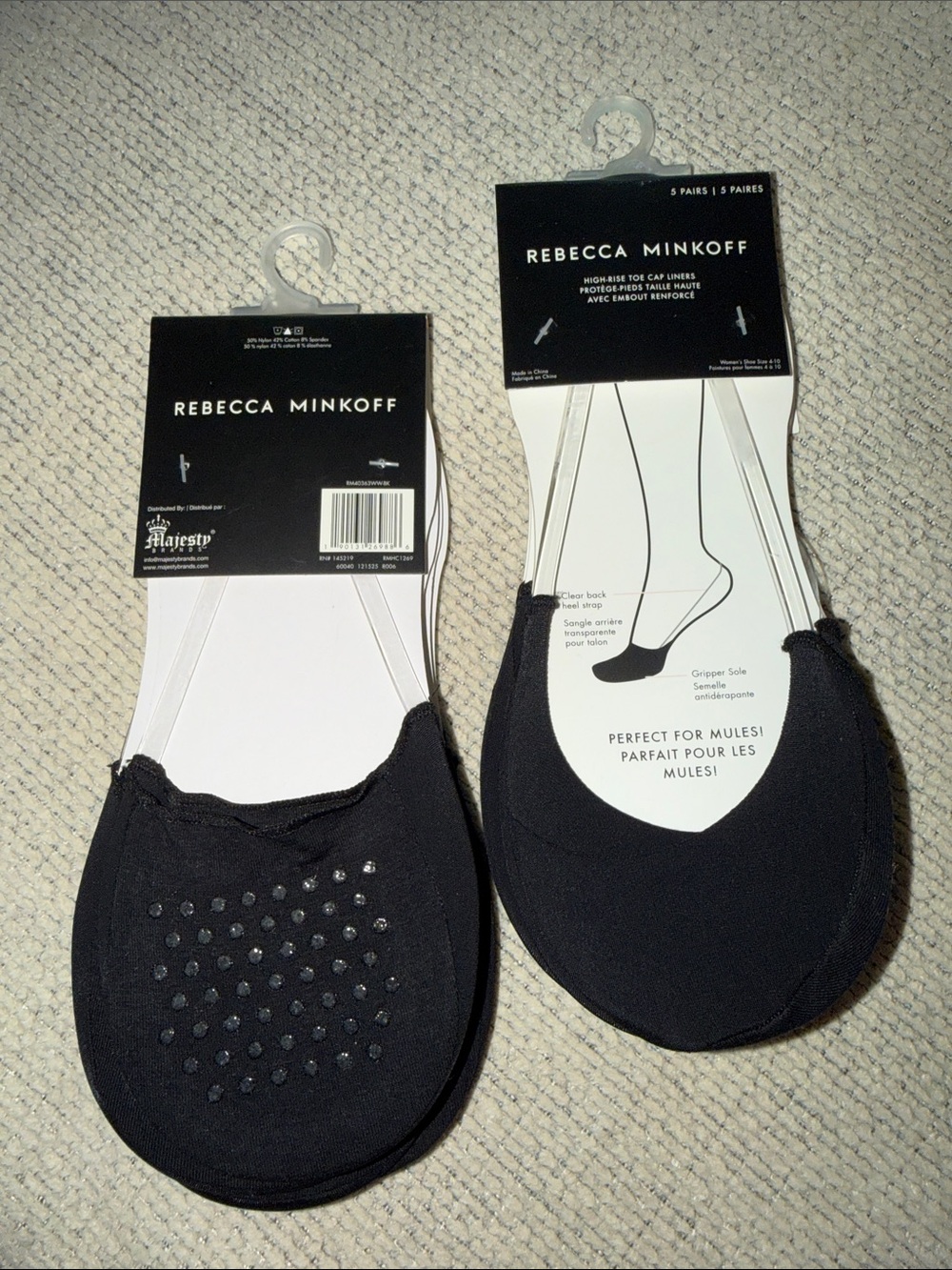 Rebecca Minkoff Women’s No-Show Liner Socks - Black NWT